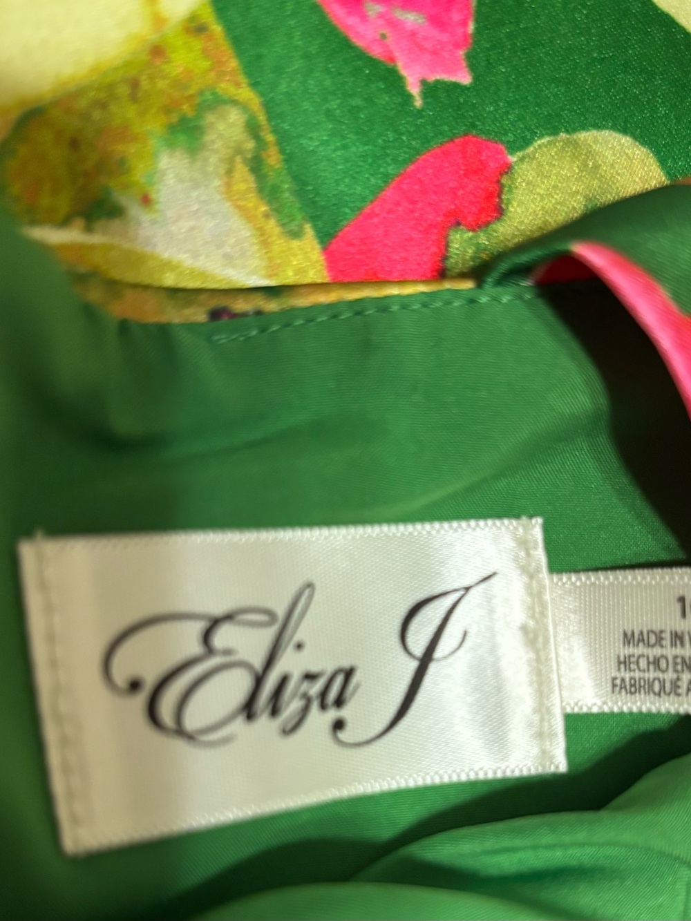 Eliza J Green Floral Halter Sheath Dress - Picture 7 of 12